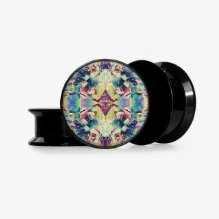 Plug Caleidoscópio - Base Selecionável - Psicodélico