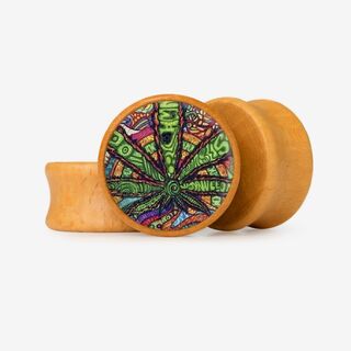 Plug Natural - Base Selecionável - Psicodélico