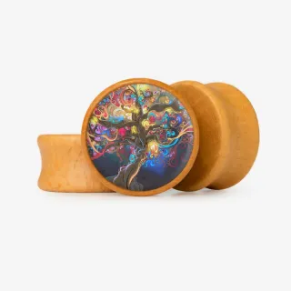 Plug Árvore de Luz - Base Selecionável - Psicodélico