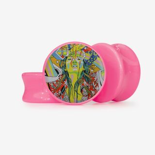 Plug  A Rainha - Base Selecionável - Psicodélico