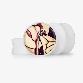 Plug Espectro Lisérgico - Base Selecionável - Psicodélico