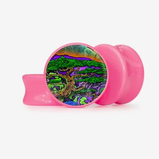 Plug Floresta Cósmica - Base Selecionável - Psicodélico