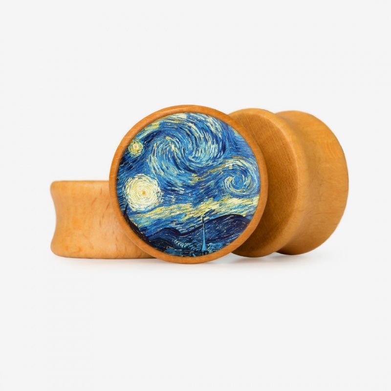 Plug A Noite Estrelada - Base Selecionável - Psicodélico