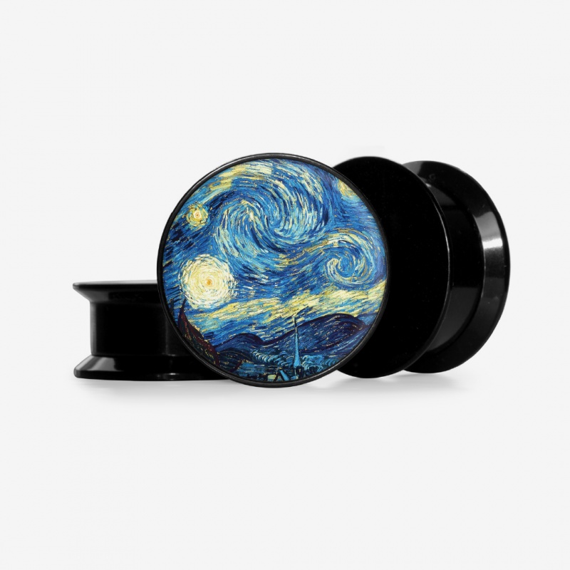 Plug A Noite Estrelada - Base Selecionável - Psicodélico