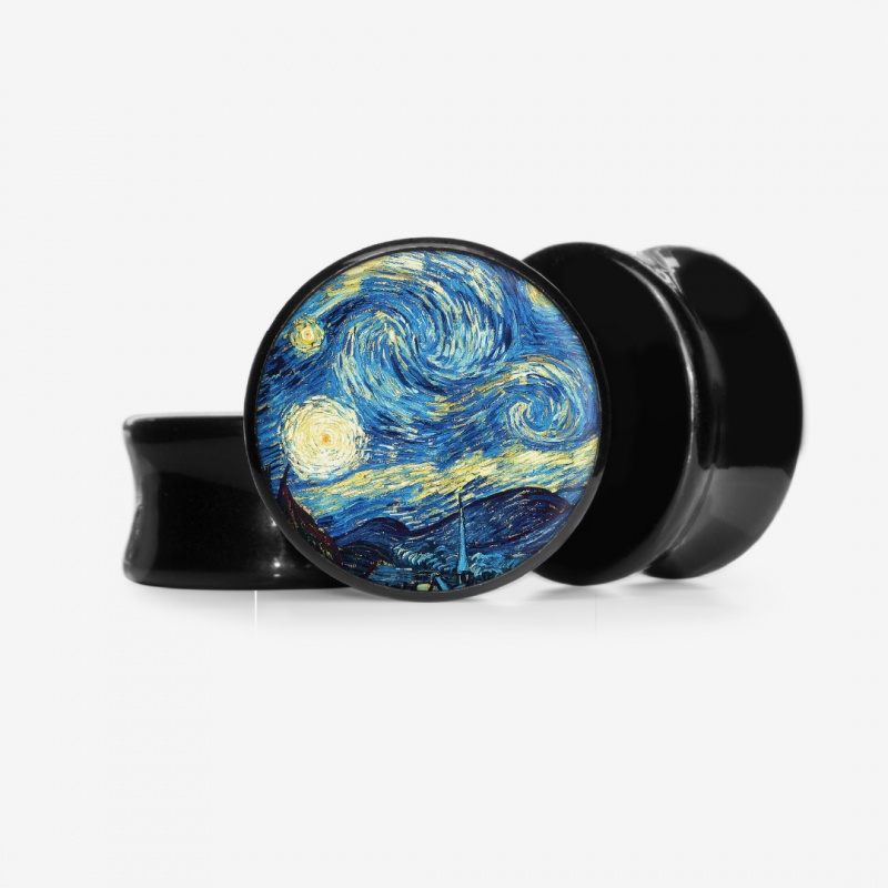 Plug A Noite Estrelada - Base Selecionável - Psicodélico