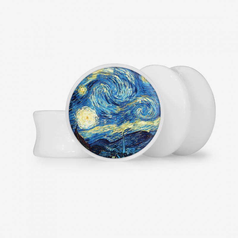 Plug A Noite Estrelada - Base Selecionável - Psicodélico