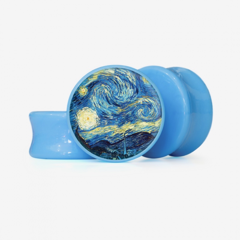 Plug A Noite Estrelada - Base Selecionável - Psicodélico