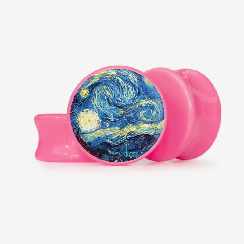 Plug A Noite Estrelada - Base Selecionável - Psicodélico