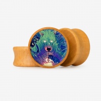 Plug Lobo Espiritual com Base Selecionável | ALARGS