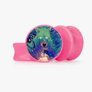 Plug Lobo Espiritual - Base Selecionável - Psicodélico