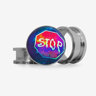 Plug PARE! - Base Selecionável - Psicodélico