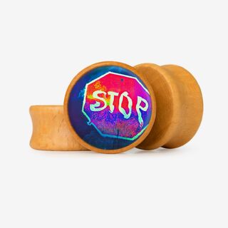 Plug PARE! - Base Selecionável - Psicodélico