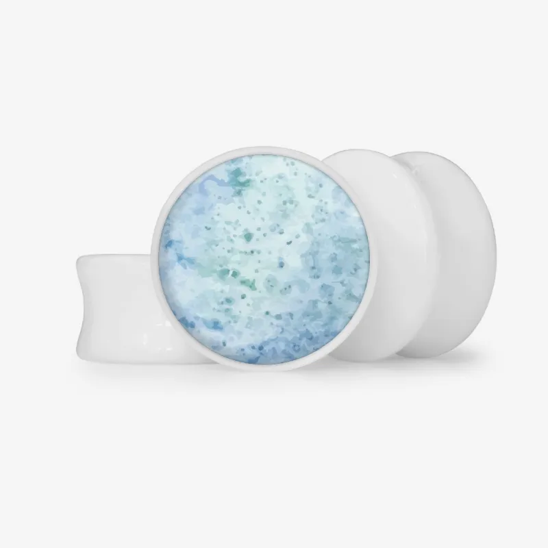 Plug Urano Base Selecionável com estampa do planeta Urano