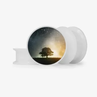 Plug Árvore da Vida em diversas bases com estampas espirituais coloridas