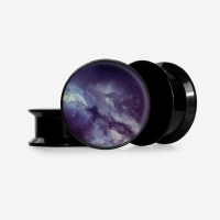 Plug Nebulosa 3 Base com Estampa Galáctica Personalizável