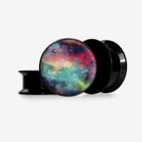 Plug Cores Galácticas Base com Estampa Cósmica