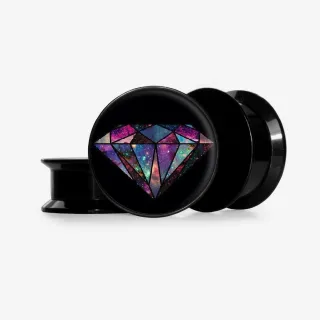 Plug Diamante Galáctico - Base Selecionável - Universo