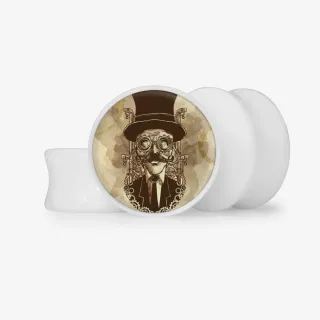 Plug Steampunk Man - Base Selecionável - Vintage