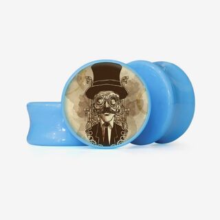 Plug Steampunk Man - Base Selecionável - Vintage