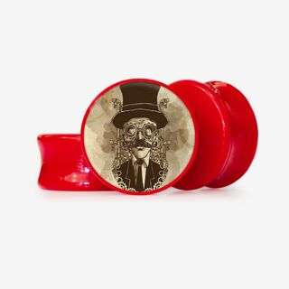 Plug Steampunk Man - Base Selecionável - Vintage