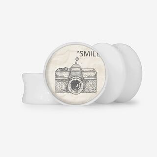 Plug Câmera Retrô - Base Selecionável - Vintage