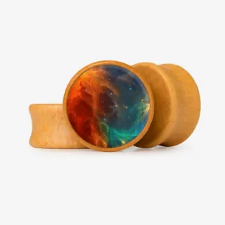 Plug Equilíbrio Cósmico Base com estampa de símbolos místicos espirituais