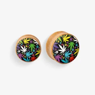 Plug de Madeira - Estampa da Erva - Madeira