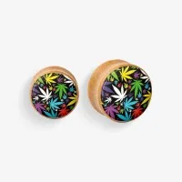 Plug de Madeira - Estampa da Erva é na ALARGS