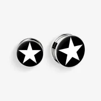 Plug de Aço Cirúrgico com Rosca - Estrela Branca