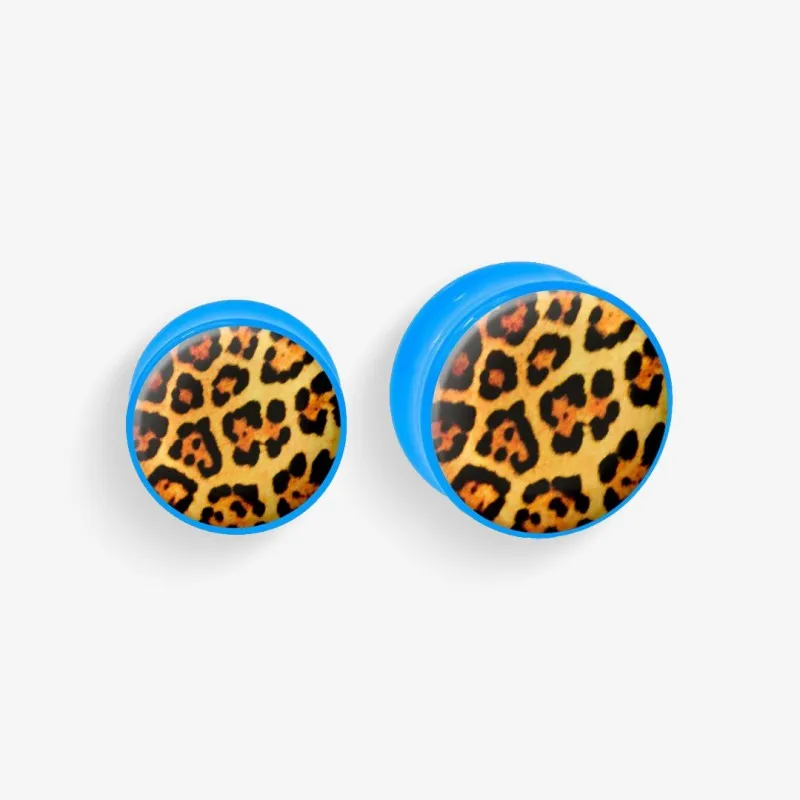 Plug de Acrílico Colorido - Onça-pintada - Acrílico