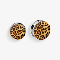 Plug de Aço Cirúrgico com Rosca - Onça-pintada é na ALARGS