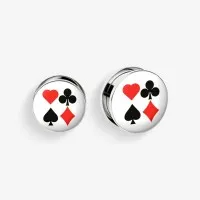 Plug de Aço Cirúrgico com Rosca - Naipes é na ALARGS