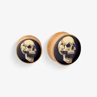 Plug de Madeira - Caveira Vintage - Madeira