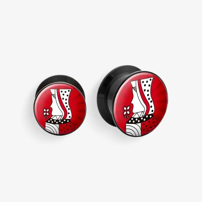 Plug de Acrílico com Rosca - Rainha - Acrílico