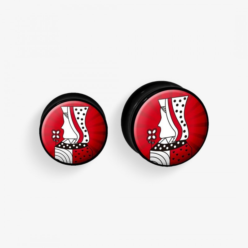 Plug de Acrílico Colorido - Rainha - Acrílico