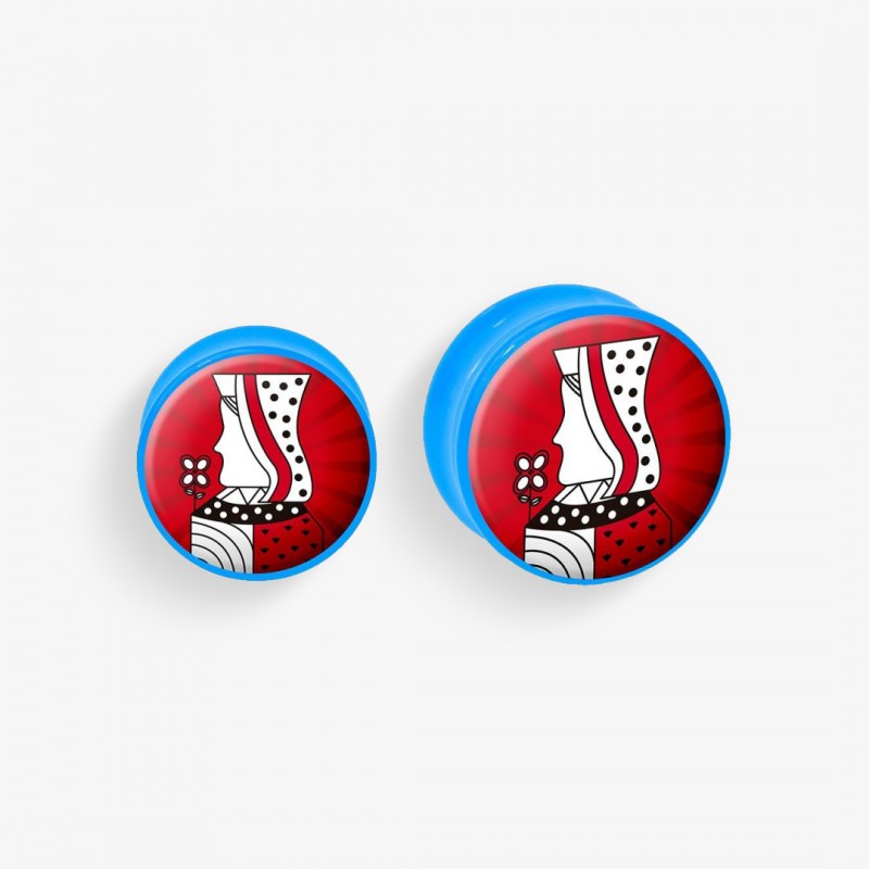 Plug de Acrílico Colorido - Rainha - Acrílico