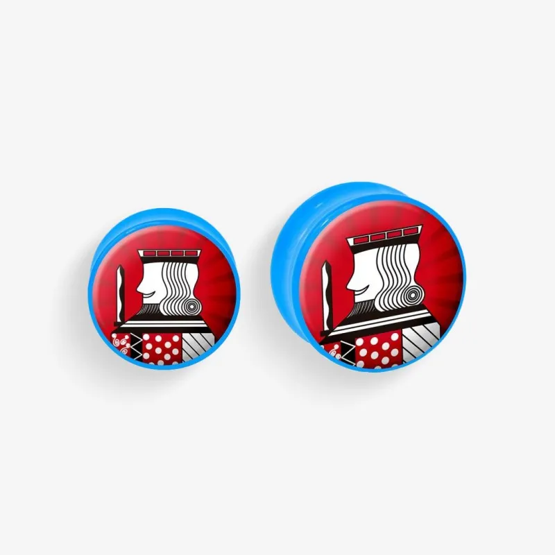 Plug de Acrílico Colorido - Rei - Acrílico