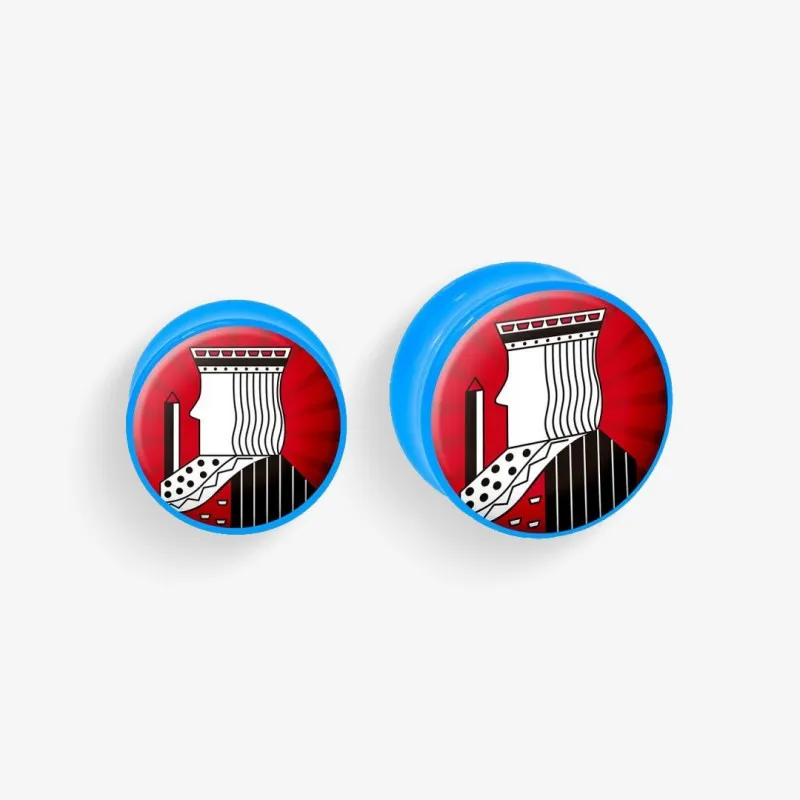 Plug de Acrílico Colorido - Valete - Acrílico