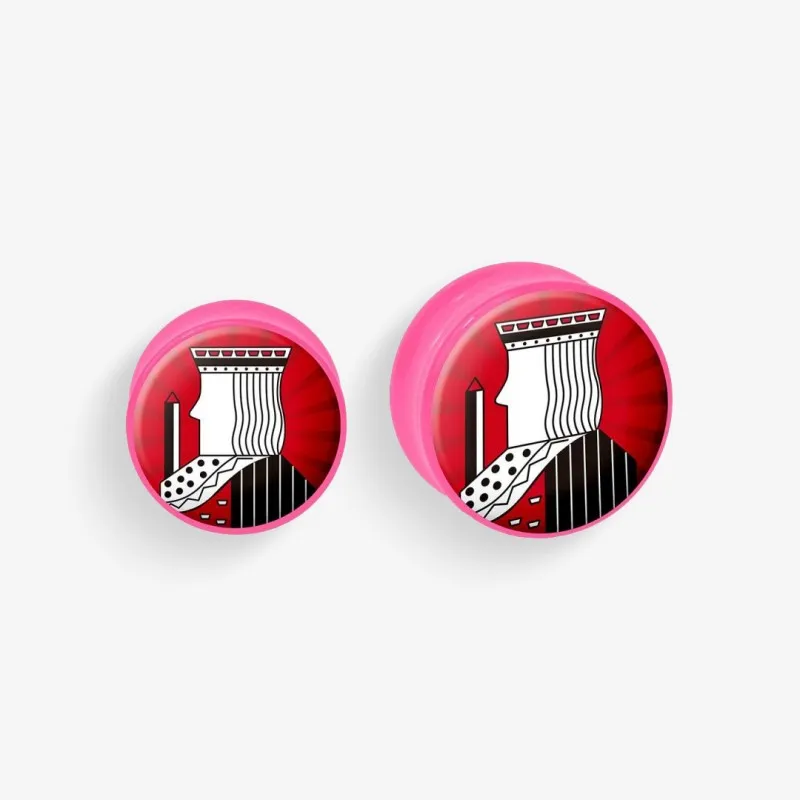 Plug de Acrílico Colorido - Valete - Acrílico