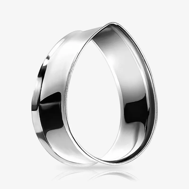 Alargador de Aço Cirúrgico Prateado - Gota - Início