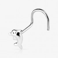 Piercing Nariz U Golfinho em Aço Cirúrgico 316L Prateado