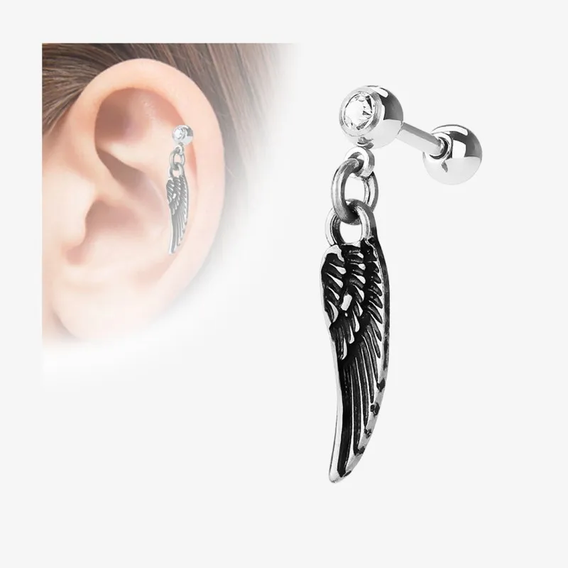 Piercing Cartilagem - Asa de Anjo - Piercings de Cartilagem