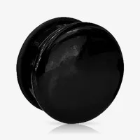 Plug Acrílico Preto O-ring confortável e leve – ALARGS