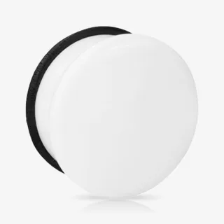 Plug de Acrílico Branco com 1 O-ring e acabamento fechado