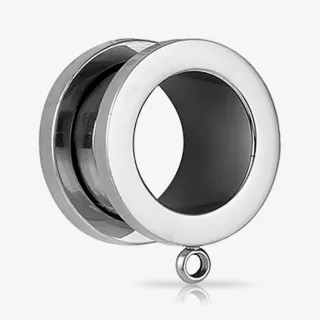 Alargabrinco Prateado Rosca Aço DIY Unidade - Alargabrincos