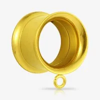 Alargabrinco Dourado Flangeado DIY Unidade é na ALARGS