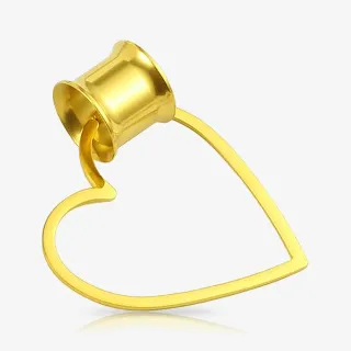 Alargabrinco Coração Dourado - Unidade - Alargabrincos