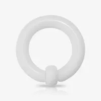 Argola de Acrílico Branco - Captive é na ALARGS