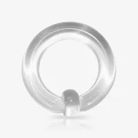 Argola Captive Transparente em Acrílico: Estilo Discreto