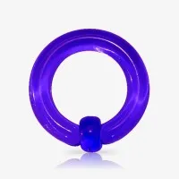 Argola de Acrílico Violeta Translúcido - Captive é na ALARGS